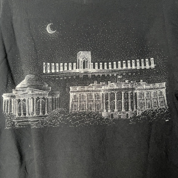 Delta Black Washington DC White House Graphic Short Sleeve T-Shirt Medium - Picture 7 of 7